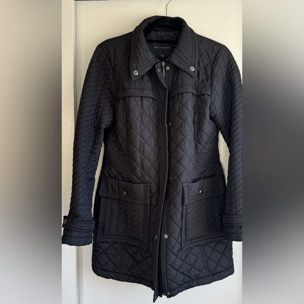 Weatherproof Quilted Black Jacket Women’s Size Small